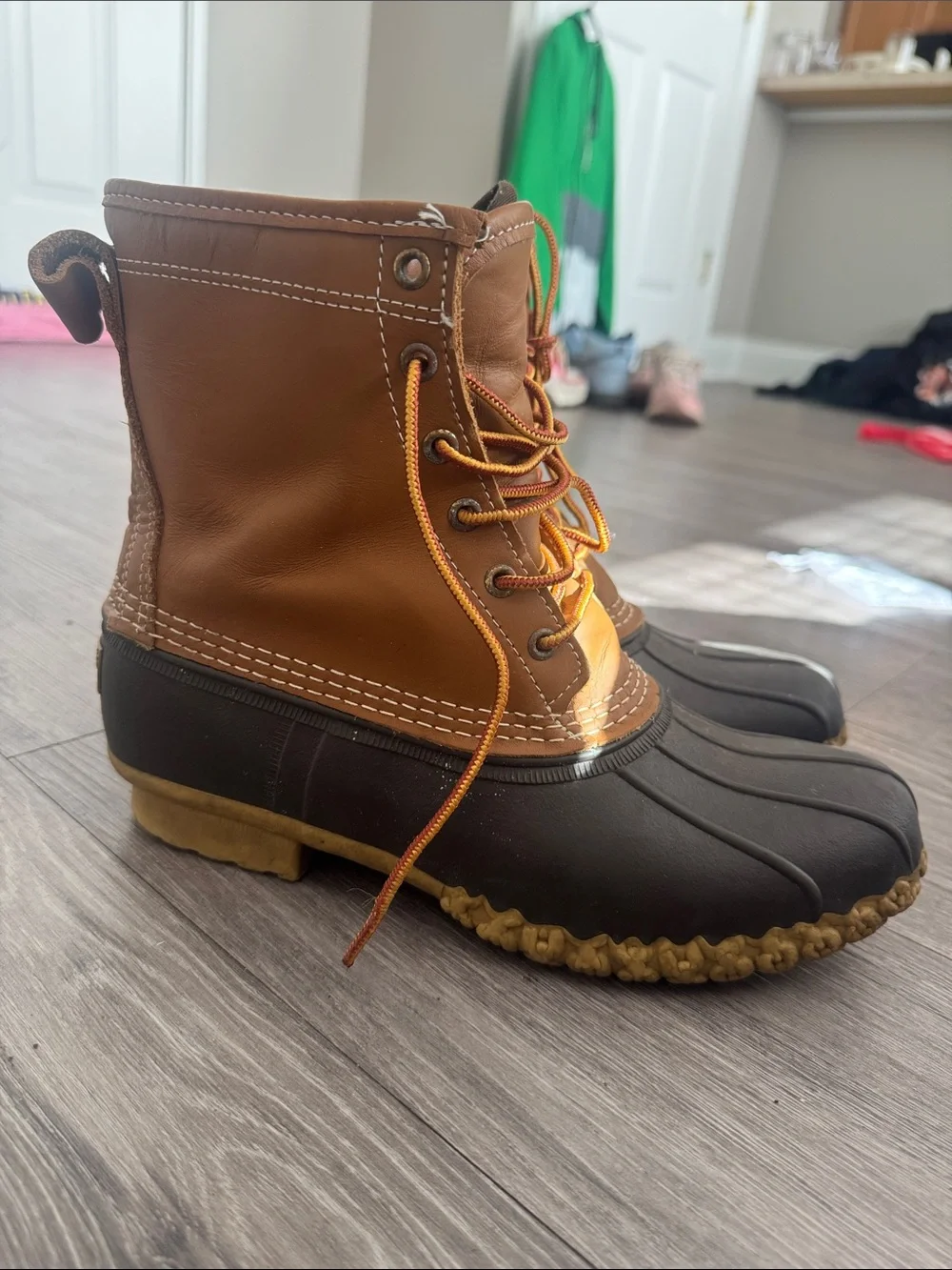 L.L. Bean Brown and Dark Brown Women's Winter Rain Boots